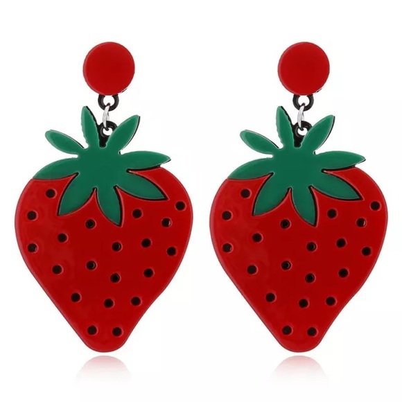 Acrylic Fruit Statement Earrings - Picture 3 of 8